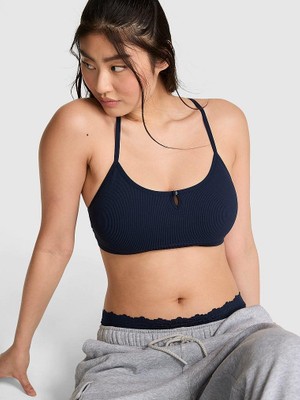 Pink Anywear Dekolteli Racerback Sütyen - Açık Lacivert