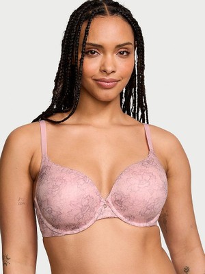 Body By Victoria Pürüzsüz Push-Up Toparlayıcı Sütyen - Pembe Nilüfer