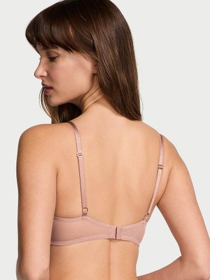 Very Sexy Stardust Işlemeli Push-Up Sütyen - Rose Gold