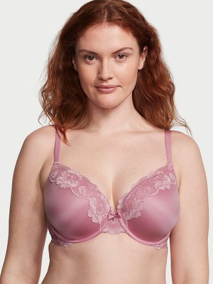 Body By Victoria Toparlayıcı Push-Up Dantelli Sütyen - Açık Leylak