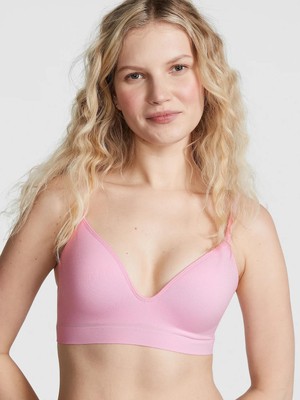 Pink Bralettes & Bra Tops Seamless Balensiz Push-Up Bralet - Açık Pembe