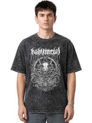 Sevbano Babymetal Rock Metal Müzik Grubu Ön Baskılı Unisex Oversize Eskitme Yıkamalı Tişört