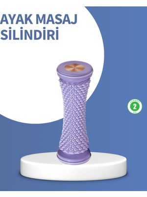 Karahanbey Derin Doku Ayak Masaj Silindiri Plantar Fasiit Topuk Ağrısı Için -