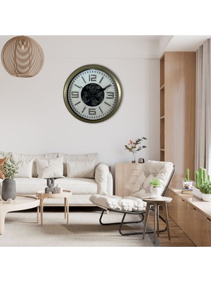 Antique Motion 60 cm Çarklı Duvar Saati