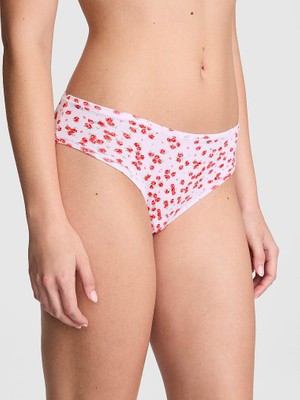 Pink Pamuklu Cheeky Külot - Mor Çiçek Baskılı