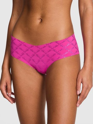 Pink Lazer Kesim Hiphugger Külot - Fuşya Kurdeleli