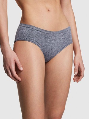 Pink Seamless Hiphugger Külot - Kırçıllı Gri