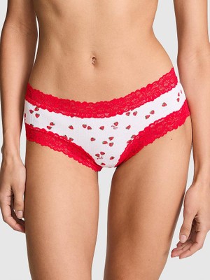 Pink Wink Dantelli Cheeky Külot - Kırmızı Beyaz Çilekli