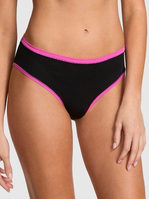 Pink Pamuklu Cheeky Külot - (Tek Renk)