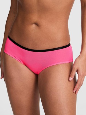 Pink Transparan Hiphugger Külot - Pembe