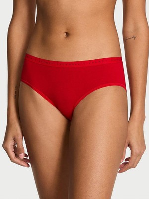 Victoria's Secret Esnek Pamuklu Hiphugger Külot - Ruj Kırmızısı