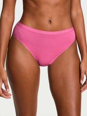 Victoria's Secret Esnek Pamuklu Derin Bacak Kesimli Brief Külot - (Tek Renk)