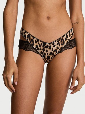 Very Sexy Dantelli Dekolteli Cheeky Külot - (Tek Renk)
