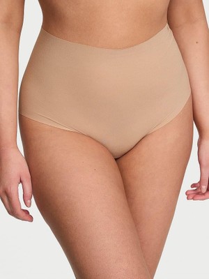 No-Show Lazer Kesim Brief Külot - Praline