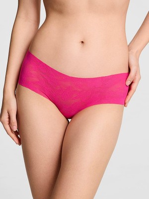 Pink Lazer Kesim Cheeky Külot - Fuşya