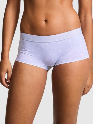 Pink Mikro Logolu Boyshort Külot - Puantiyeli