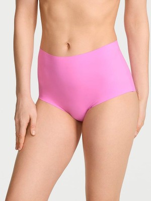 No-Show Lazer Kesim Askılı Modern Brief Külot - Pastel Pembe