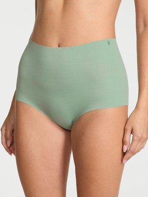 No-Show Lazer Kesim Modern Brief Külot - Buzlu Kahve