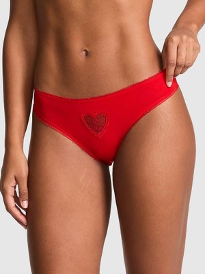 Pink Pamuklu Cheeky Külot - (Tek Renk)