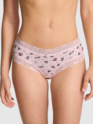 Pink Wink Dantelli Cheeky Külot - (Tek Renk)