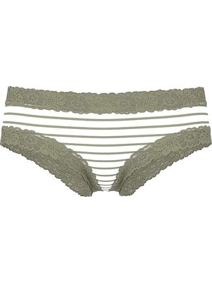 Pink Wink Dantelli Cheeky Külot - (Tek Renk)