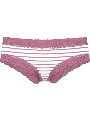 Pink Wink Dantelli Cheeky Külot - (Tek Renk)