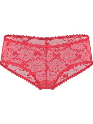 The Lacie Fiyonk ve Dantel Detaylı Cheeky Külot - Mercan