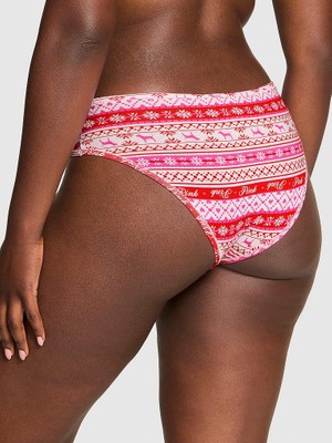 Pink Pamuklu Cheeky Külot - (Tek Renk)