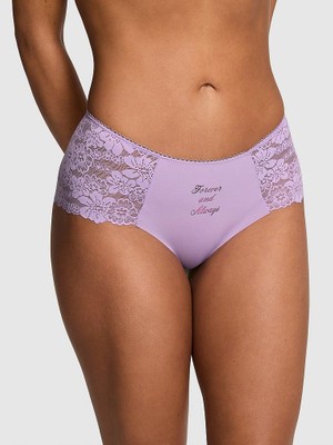 Pink Lazer Kesim Cheeky Külot - (Tek Renk)