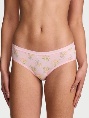 Victoria's Secret Esnek Pamuklu Hiphugger Külot - Pembe Çiçekli