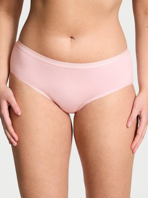 Victoria's Secret Esnek Pamuklu Hiphugger Külot - Açık Pembe