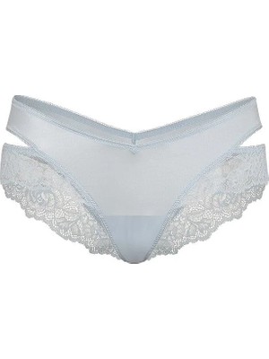 Very Sexy Dantelli Dekolteli Cheeky Külot - Soft Gri