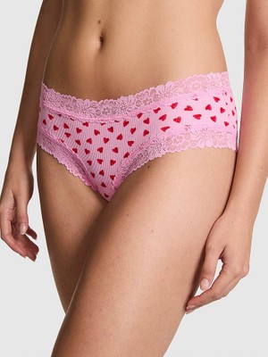 Pink Wink Dantelli Cheeky Külot - (Tek Renk)