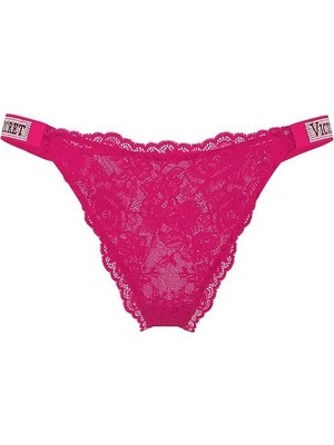 Very Sexy Işıltılı Askılı Brazilian Külot - Sıcak Pembe