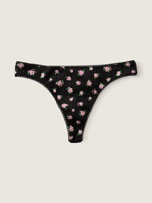 Victoria's Secret ? - Saf Siyah Çiçekli Pointelle