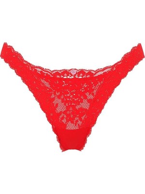 Dream Angels Dantelli Brazilian Külot - (Tek Renk)