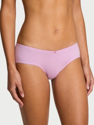 Victoria's Secret Esnek Pamuklu Kalp Dantelli Hiphugger Külot - Toz Pembe