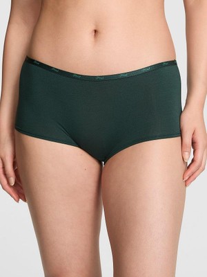 Pink Logolu Pamuklu Boyshort Külot - (Tek Renk)