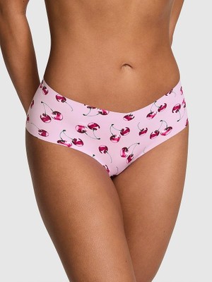 Pink Lazer Kesim Cheeky Külot - (Tek Renk)
