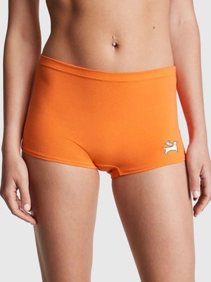 Pink Pamuklu Boyshort Külot - Renkli