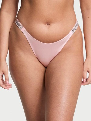Very Sexy Işıltılı Askılı Brazilian Külot - Melek Pembesi