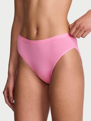 Victoria's Secret Esnek Pamuklu Derin Bacak Kesimli Brief Külot - Toz Pembe