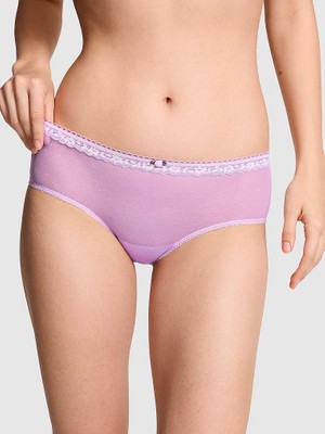 Pink Lazer Kesim Cheeky Külot - Açık Leylak