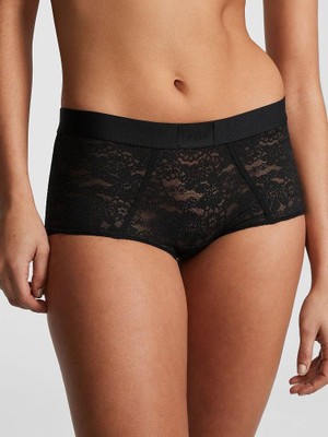 Pink Wink Logolu Boyshort Külot - (Tek Renk)
