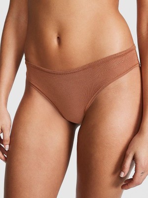 Pink Pamuklu Cheeky Külot - Karamel