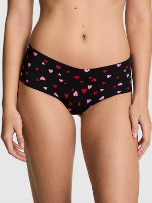 Pink Lazer Kesim Cheeky Külot - Siyah Kalpli