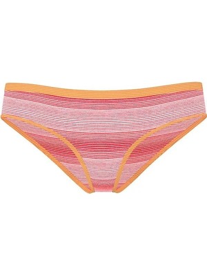 Pink Seamless Hiphugger Külot - Çizgili Turuncu