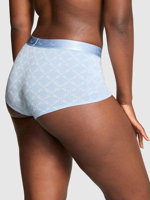 Pink Logolu Pamuklu Boyshort Külot - (Tek Renk)