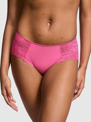 Pink Lazer Kesim Cheeky Külot - Gül Pembesi