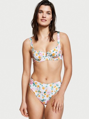 Victoria's Secret Yüksek Bel Cheeky Bikini Altı - Beyaz Limon / Finike Limon Sarısı / Beyaz Limon Sarısı